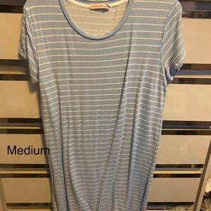 Stripped causal dress